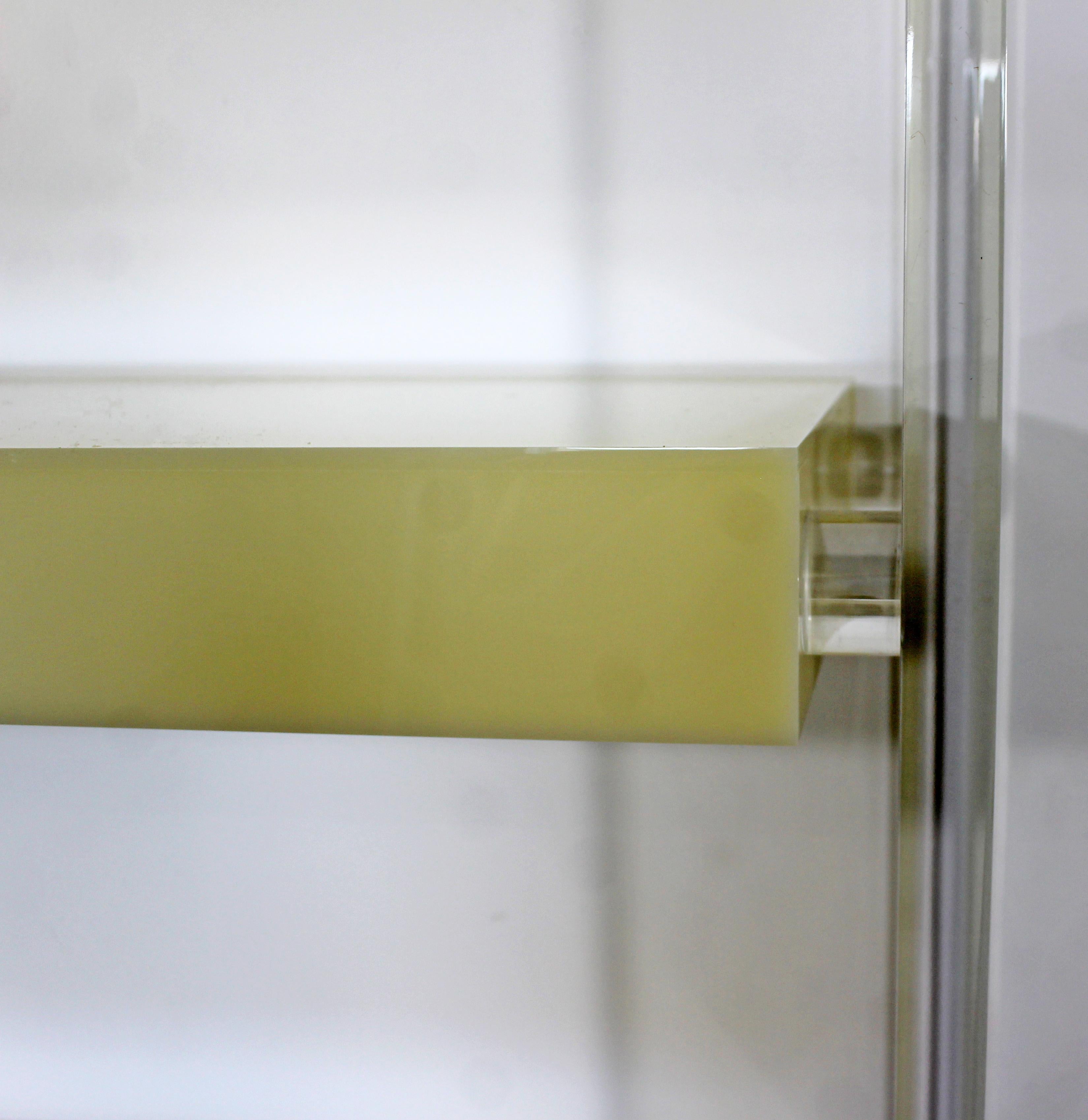 plexiglass shelving unit