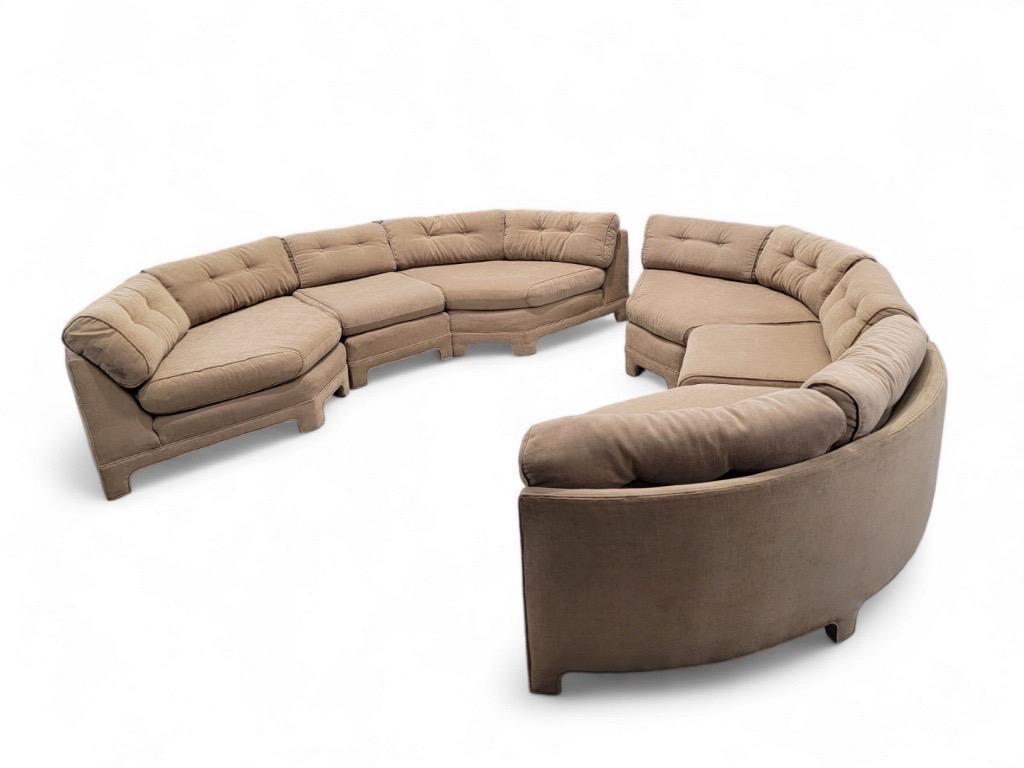 Milo Baughman Parsons Stil, Mid-Century Modern, 3-teiliges Sofa- Paar, Mid-Century Modern (Moderne der Mitte des Jahrhunderts) im Angebot