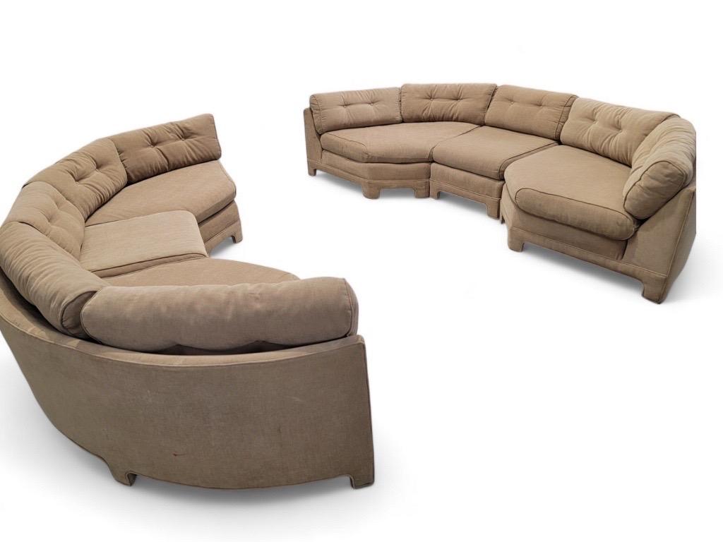 Milo Baughman Parsons Stil, Mid-Century Modern, 3-teiliges Sofa- Paar, Mid-Century Modern (amerikanisch) im Angebot