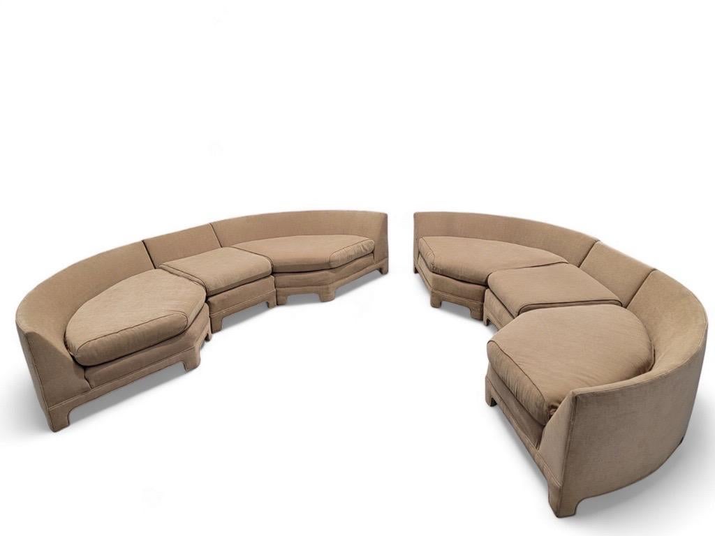 Milo Baughman Parsons Stil, Mid-Century Modern, 3-teiliges Sofa- Paar, Mid-Century Modern im Zustand „Gut“ im Angebot in Chicago, IL