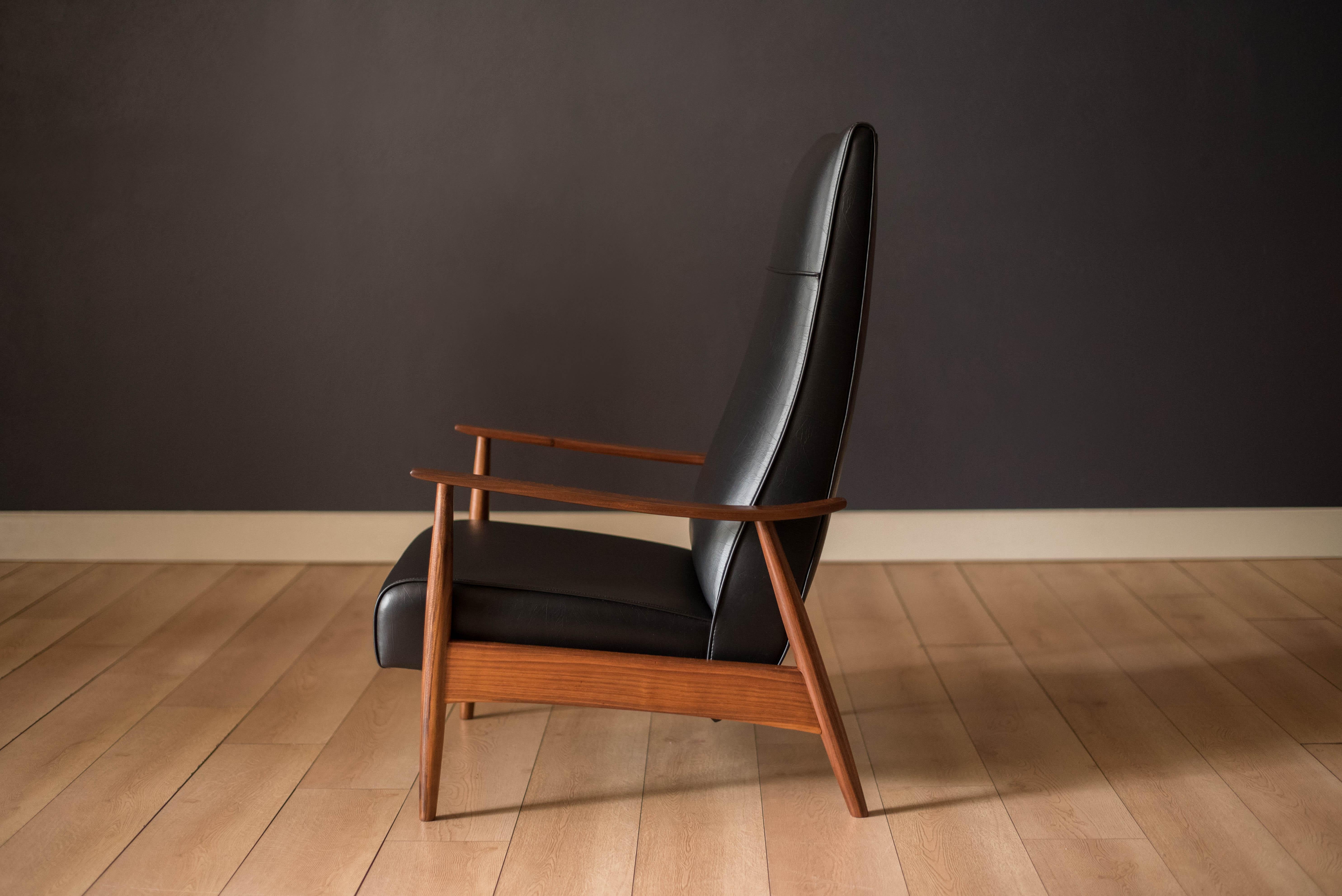 Mid Century Modern Milo Baughman Recliner Lounge Chair In Good Condition In San Jose, CA