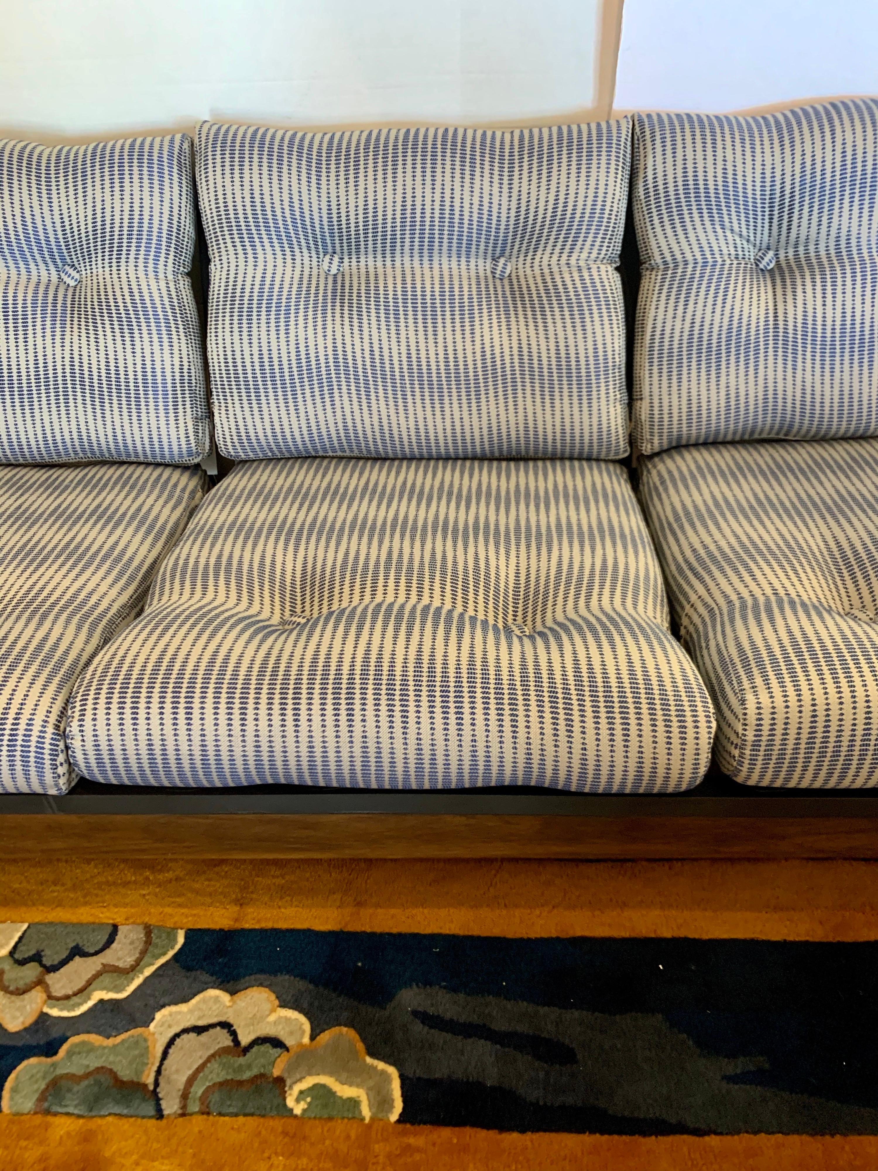 Mid-Century Modern Milo Baughman Sofa Loveseat Newly Reupholstered 1