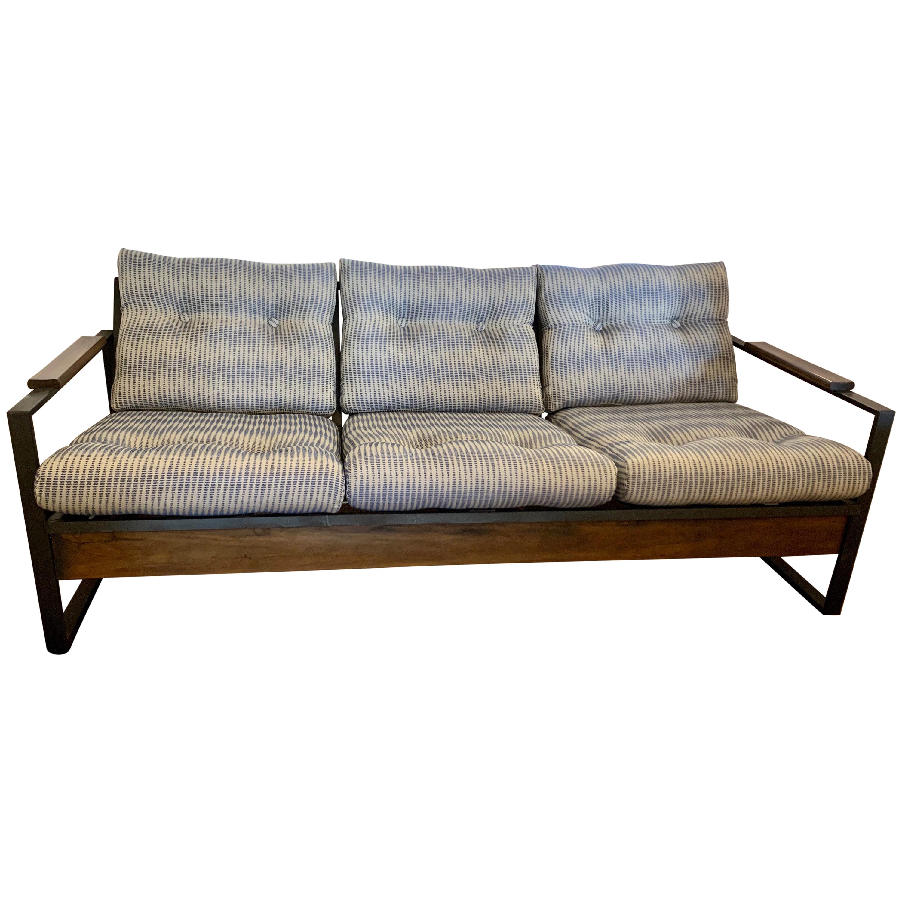 Mid-Century Modern Milo Baughman Sofa Loveseat Newly Reupholstered