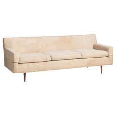 Mid-Century Modern Milo Baughman Sofa with Walnut Legs, US