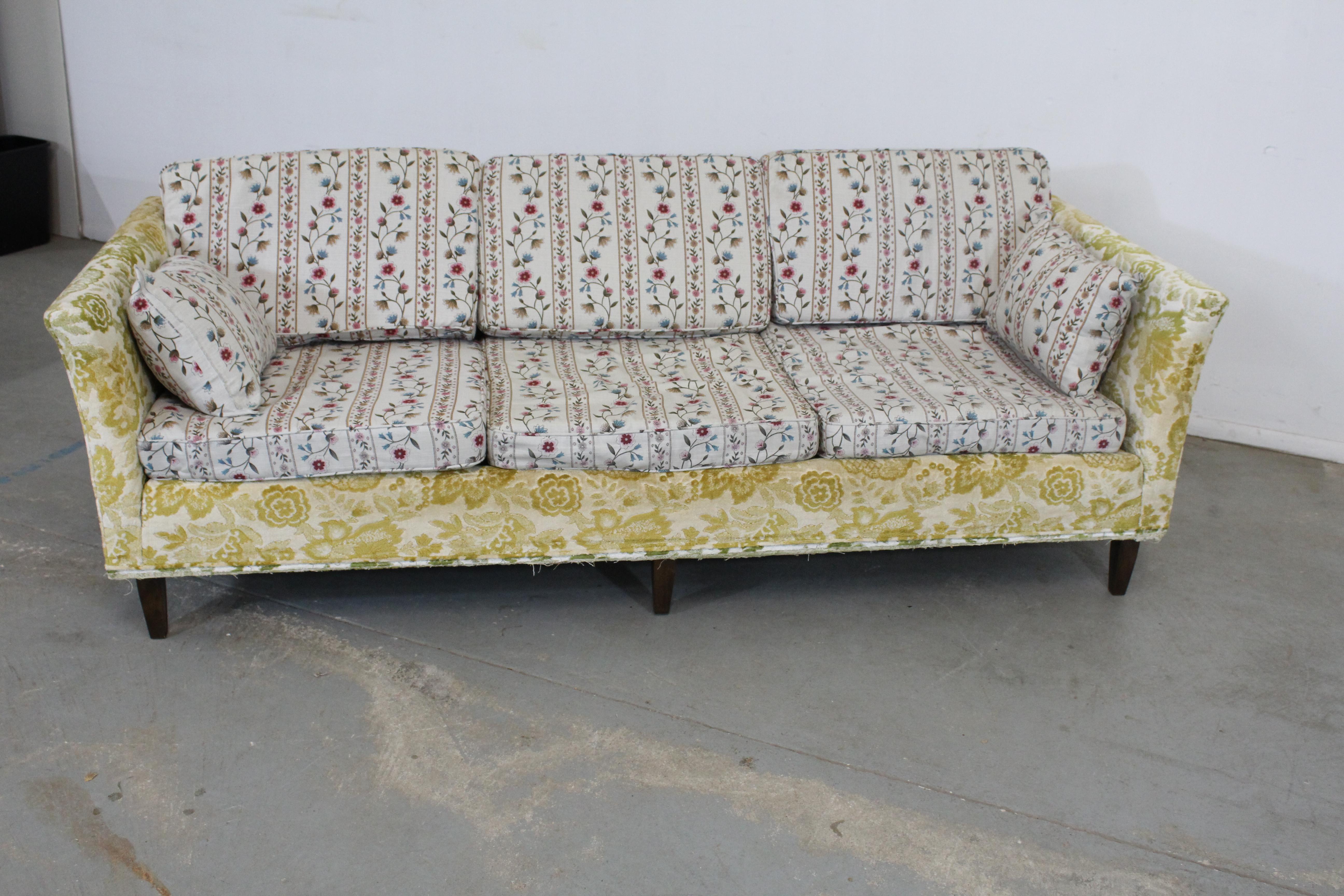 Mid-Century Modern Milo Baughman Style Sofa 1