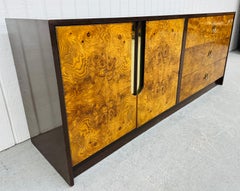 Mid-Century Modern Milo Baughman Style Burled Wood Dresser