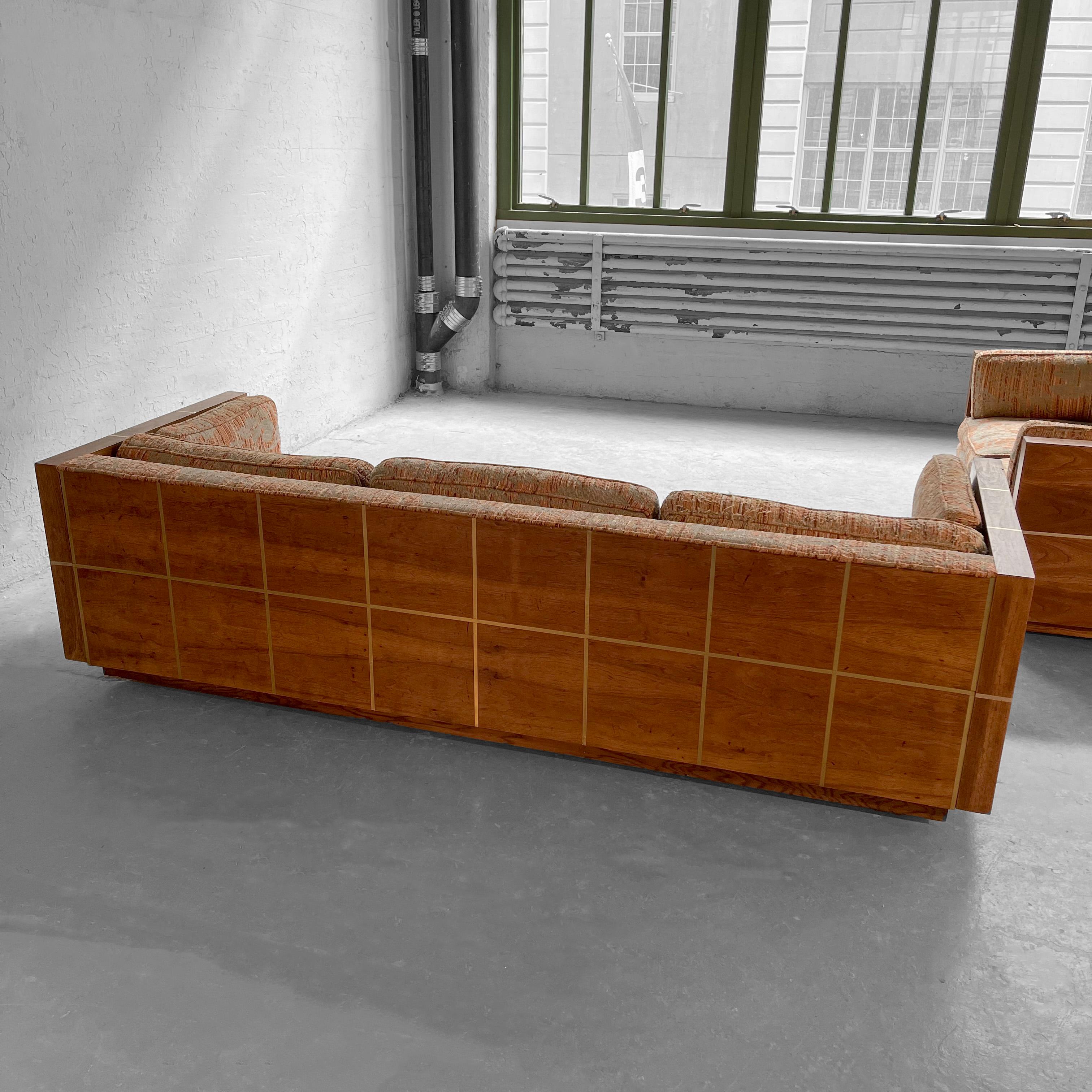 American Mid-Century Modern Milo Baughman Style Case Sofa
