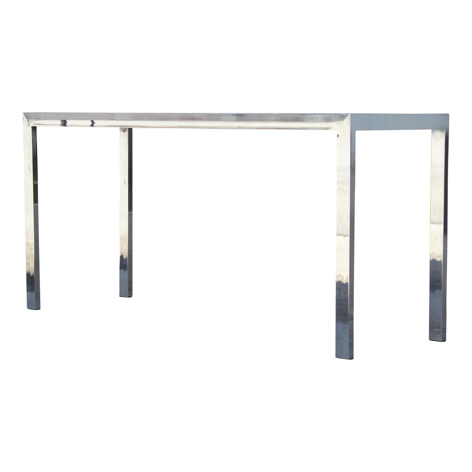 cane console table