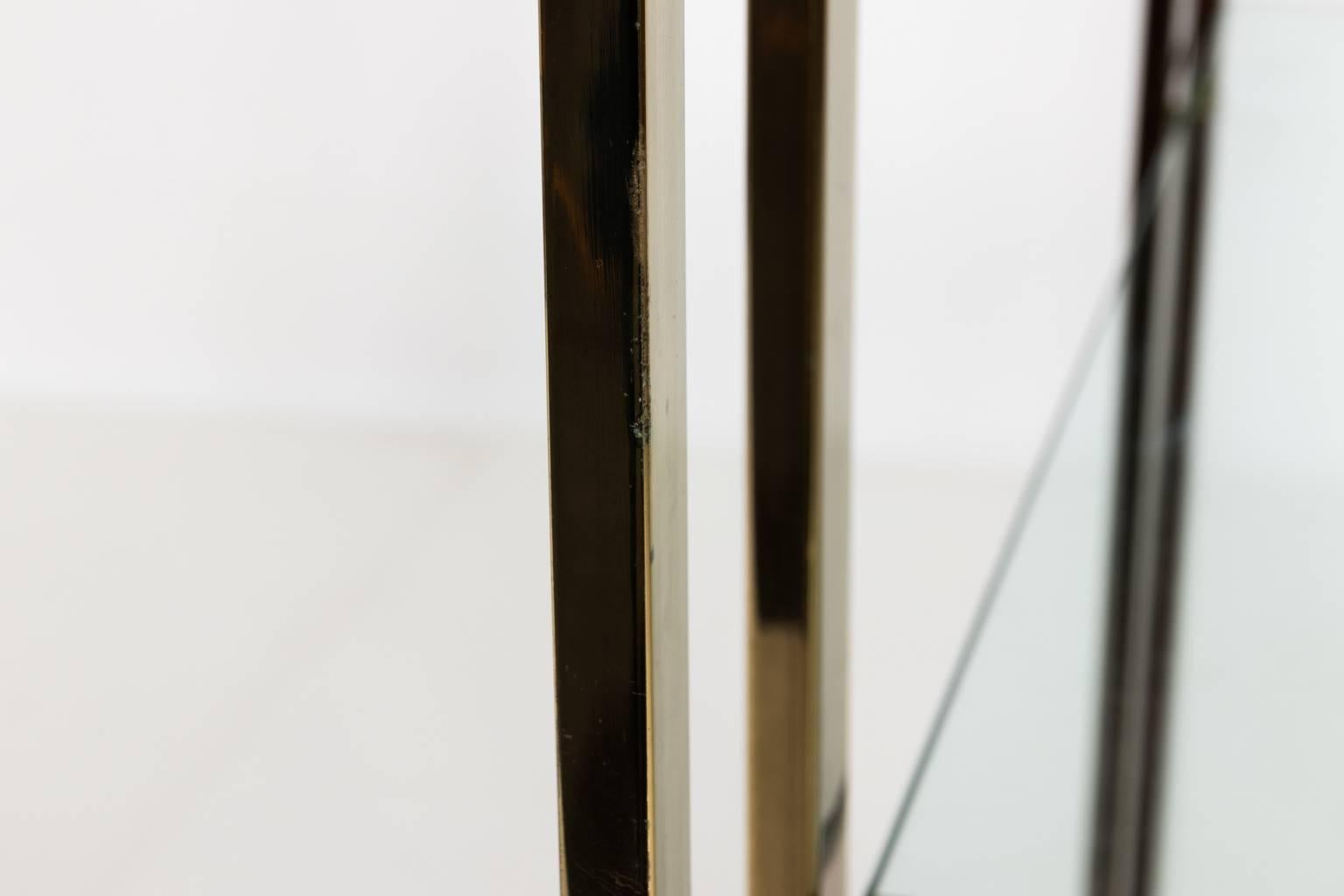 Polished Mid-Century Modern Milo Baughman Style Etagere