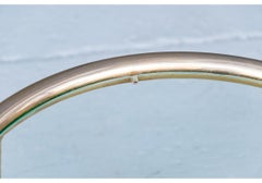 Mid Century Modern Milo Baughman Style Glass & Brass Plated Cocktail Table