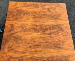 Table basse en placage de bois de rose de style Milo Baughman, moderne du milieu du siècle dernier