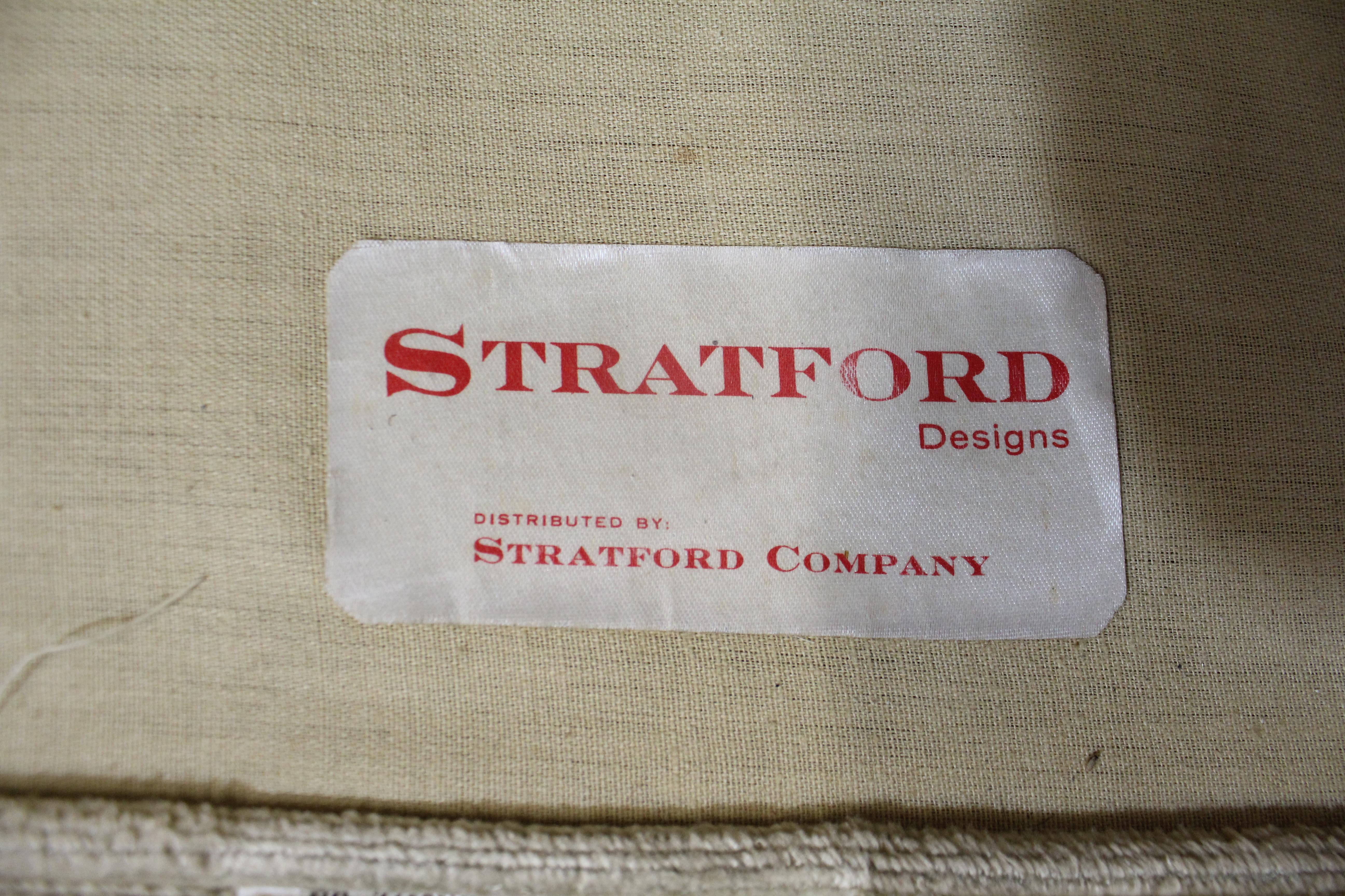 Mid-Century Modern Milo Baughman Style Stratford 3-Seat Sofa 6