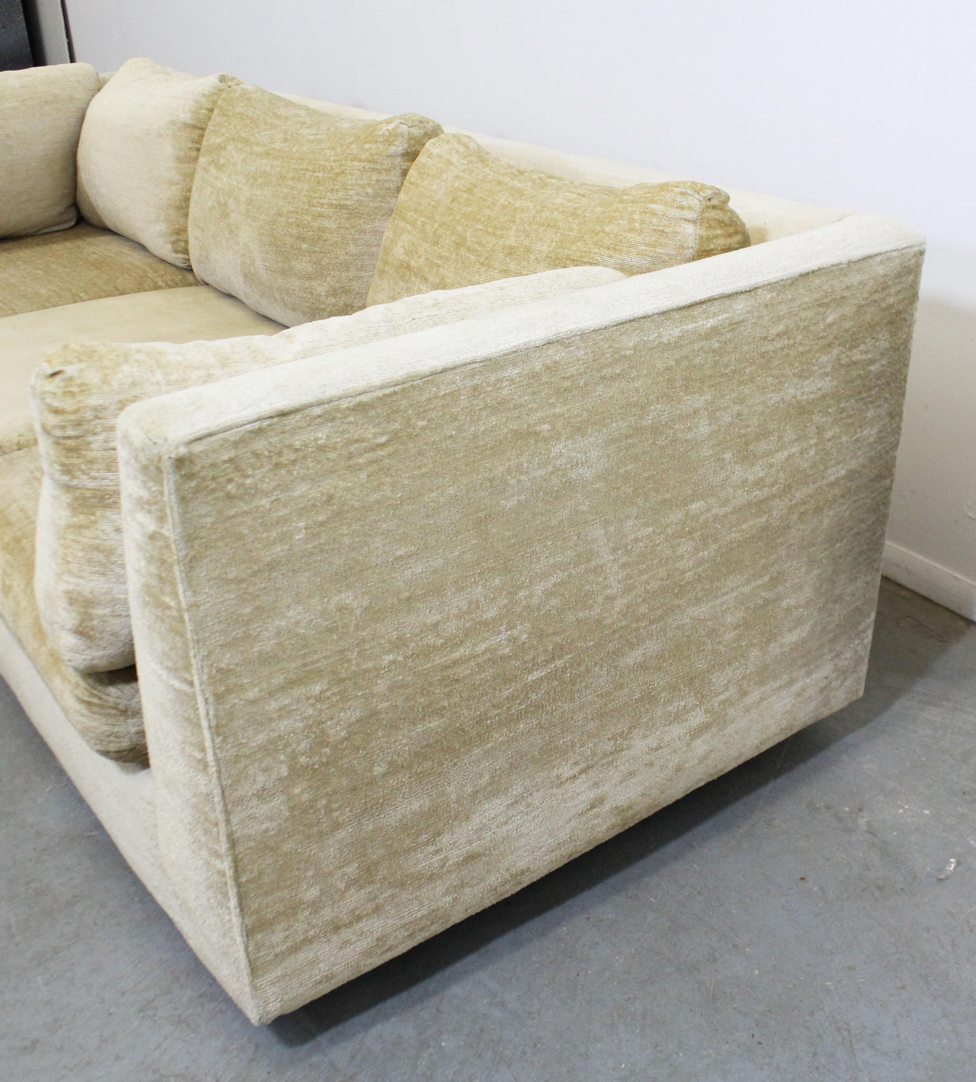 Mid-Century Modern Milo Baughman Style Stratford 3-Seat Sofa 1