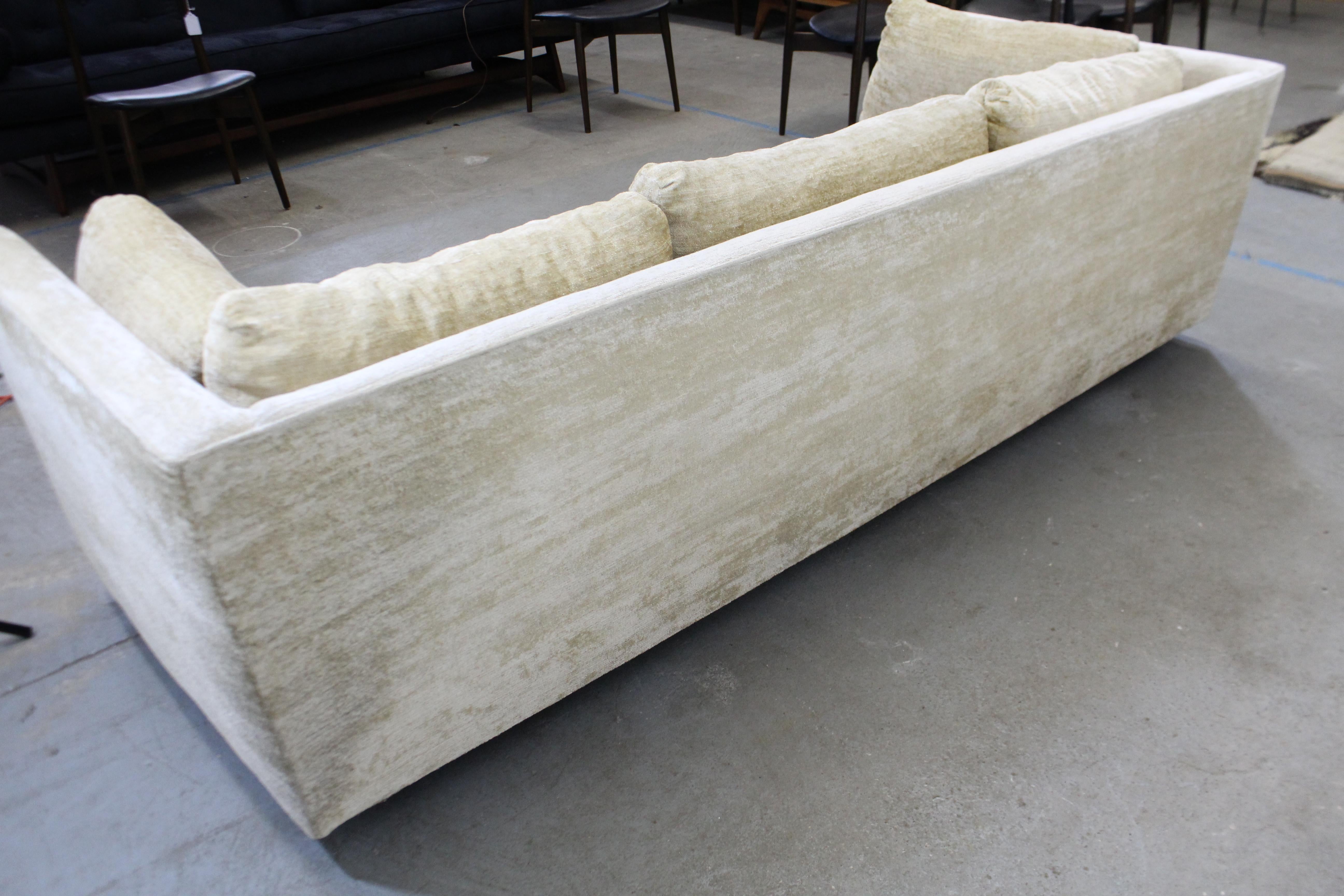 Mid-Century Modern Milo Baughman Style Stratford 3-Seat Sofa 2