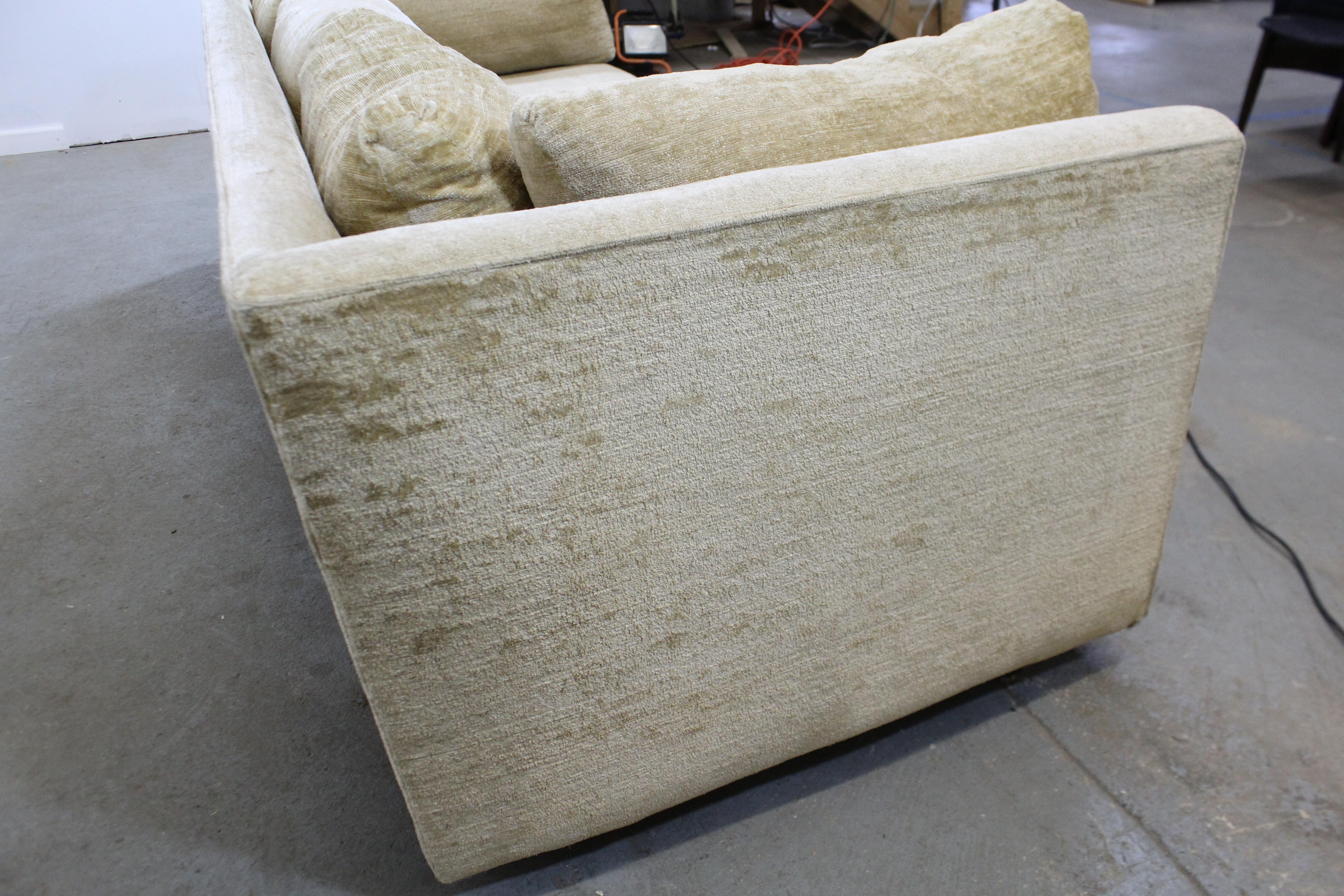 Mid-Century Modern Milo Baughman Style Stratford 3-Seat Sofa 3
