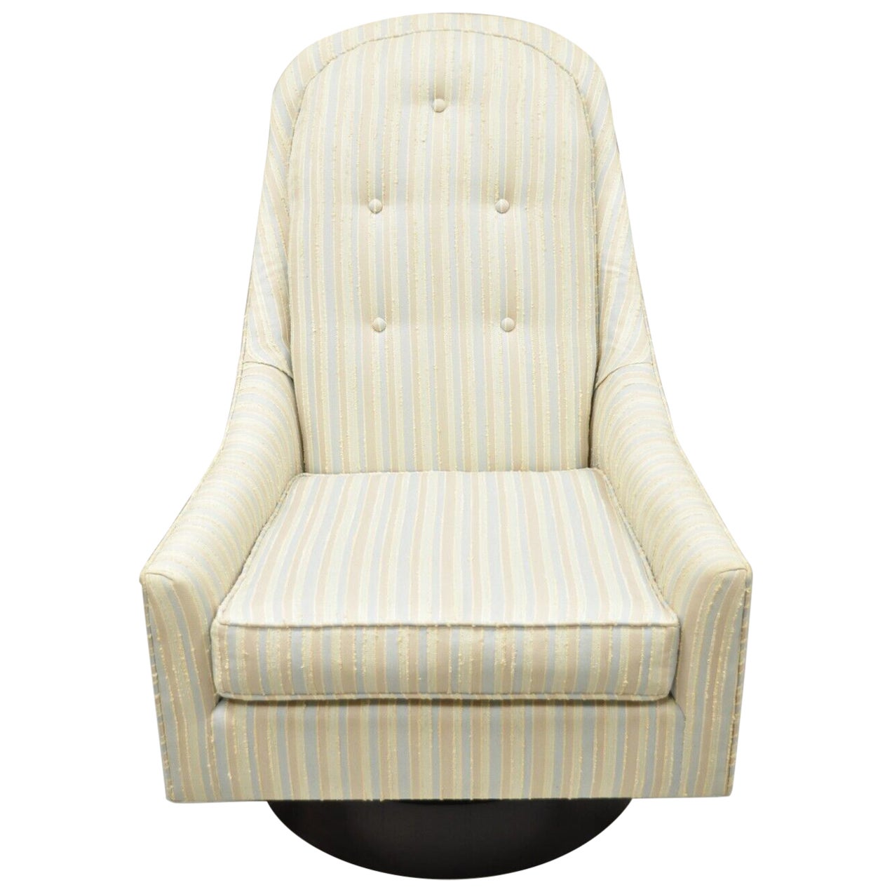 Fauteuil club de style Milo Baughman, moderne du milieu du siècle dernier en vente