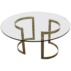Mid-Century Modern Milo Baughman Thayer Coggin Bronze & Glass Dining Table 1970s