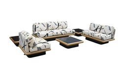 Milo Baughman Thayer Coggin Mid Century Modern Platform Sofa Coffee Table Set