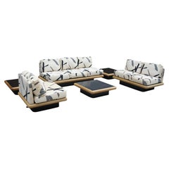 Milo Baughman Thayer Coggin Mid Century Modern Platform Sofa Coffee Table Set
