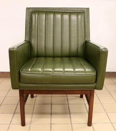 Mid-Century Modern Milo Baughman Thayer Coggin Walnut Lounge Accent Chair 1960s