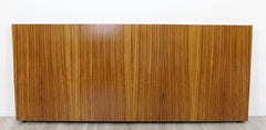 Mid-Century Modern Milo Baughman Thayer Coggin Wood Chrome Queen Bedroom Set