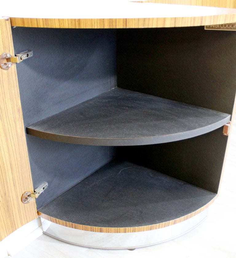 MidCentury Modern Milo Baughman Thayer Coggin Wood Chrome Queen