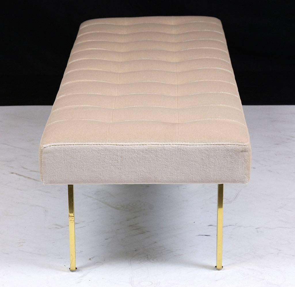 Mid-Century Modern Milo Baughman Tufted Bench In Excellent Condition In Los Angeles, CA