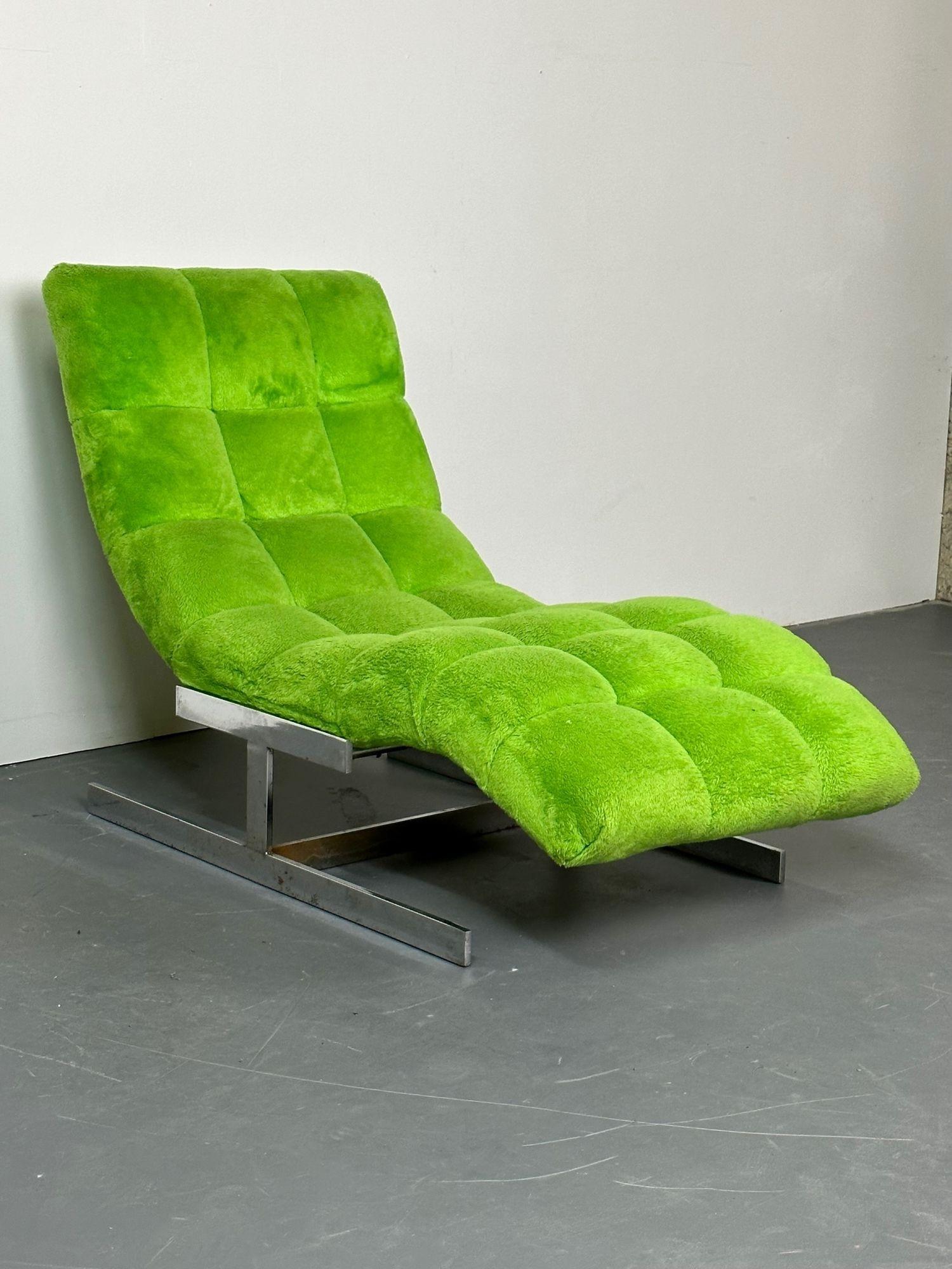 lime green chaise lounge
