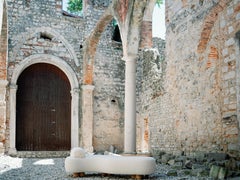 Letto da giorno Minho, in lana bouclé, quercia, fatto a mano da Greenapple
