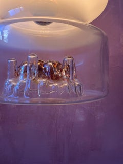 Mini lampada a sospensione in vetro di Murano, moderna e di metà secolo, di Mazzega Murano