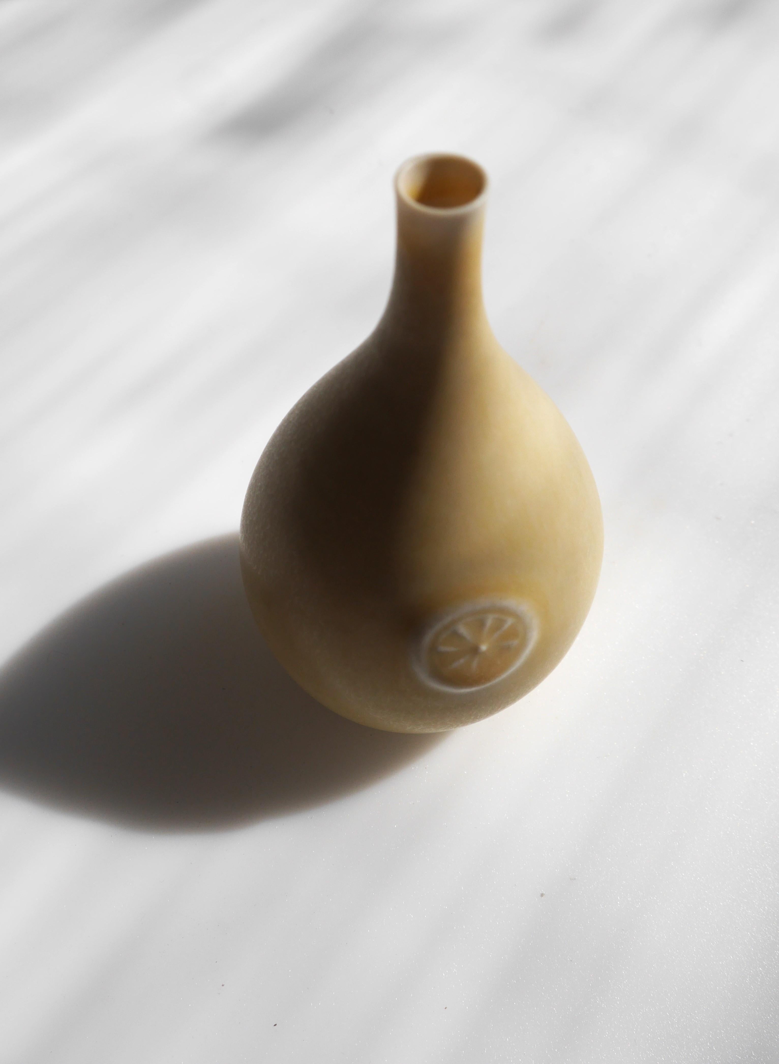 Glazed Mid-century modern miniature vase 