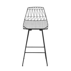 Mid-Century Modern, Minimalist Counter Stool, in Black by Bend Goods