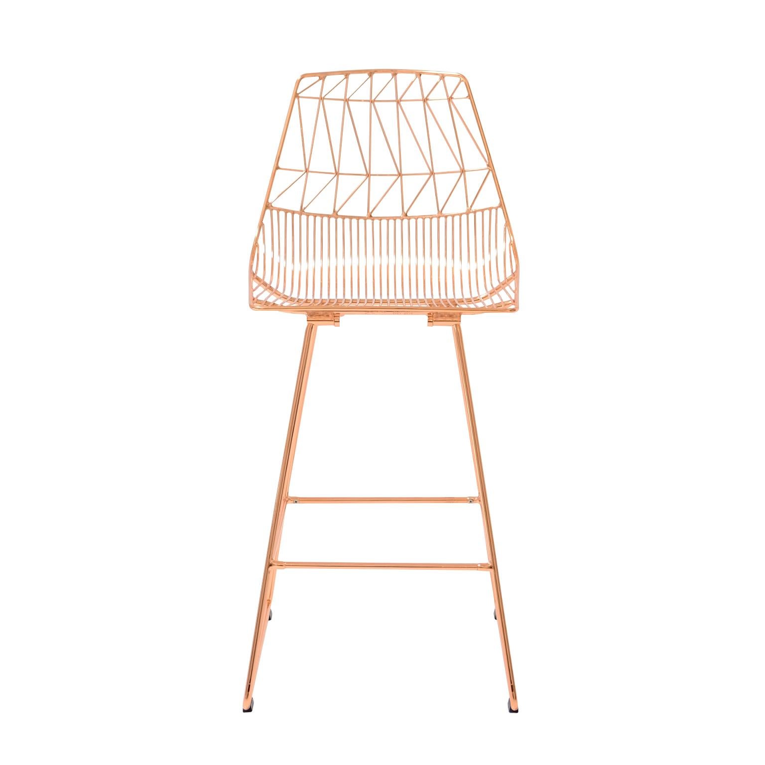 Bend Goods Wire Furniture
The Lucy counter stool can be found in commercial projects around the world, from Los Angeles to Paris. With the contemporary wire design of Bend Goods' signature Lucy chair and a variety of durable and customizable