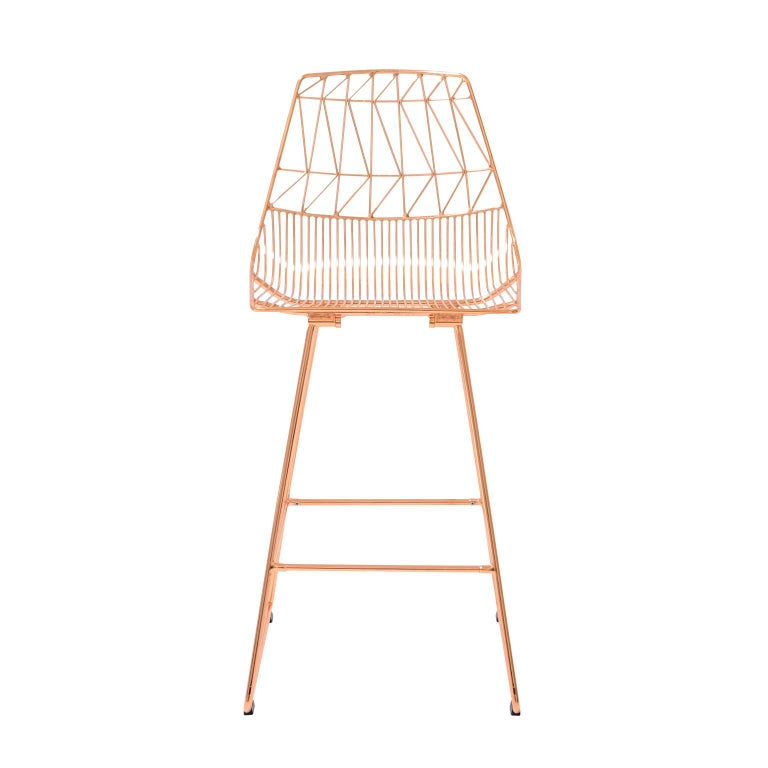 Bend Goods Wire Furniture
The Lucy counter stool can be found in commercial projects around the world, from Los Angeles to Paris. With the contemporary wire design of Bend Goods' signature Lucy chair and a variety of durable and customizable