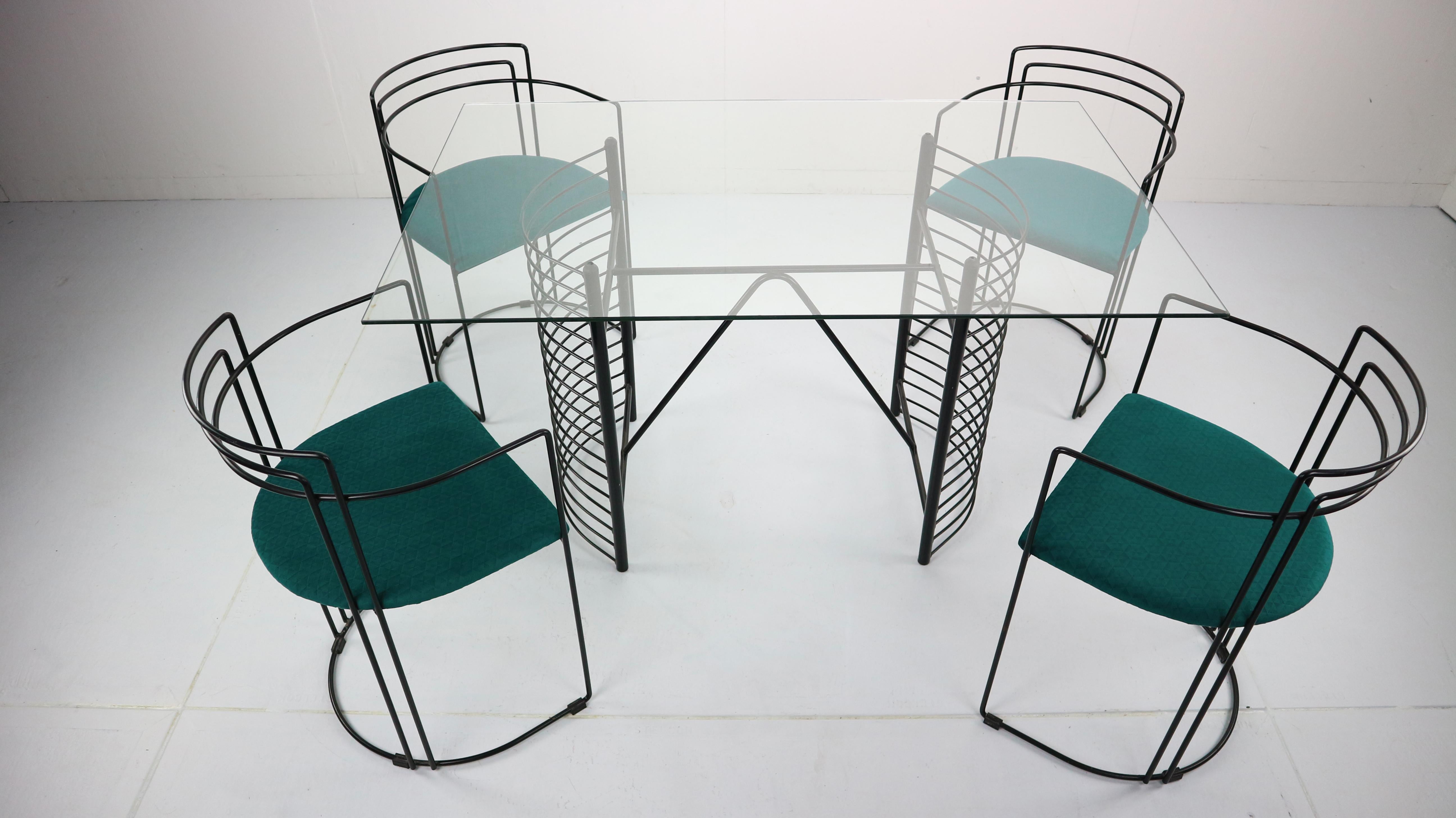 Mid- Century Modern Minimalist Design Dining Room Set, 1970s 1