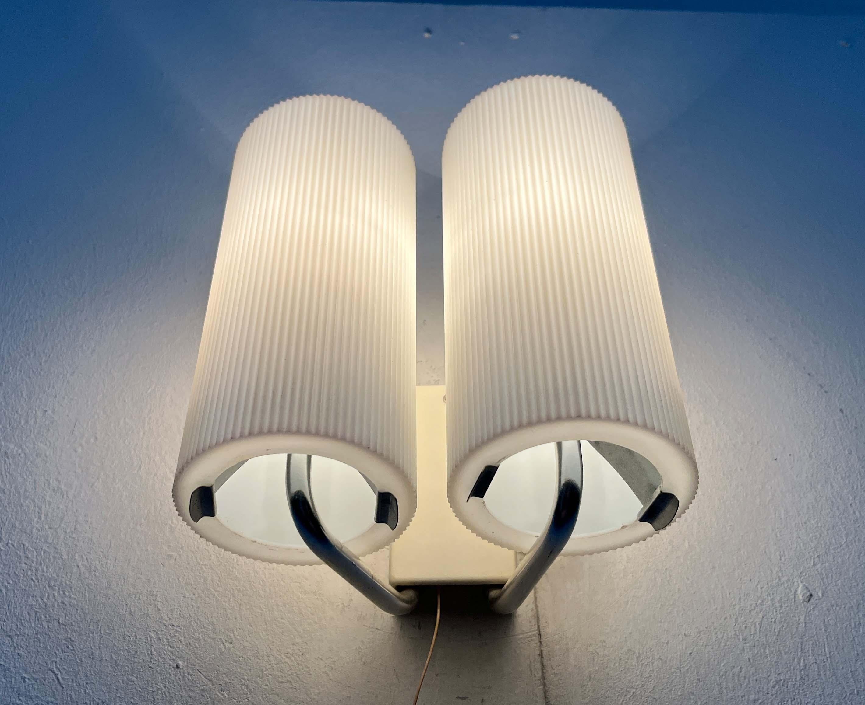 Lámpara de pared doble minimalista moderna de mediados de siglo de Erco, Alemania, años 60 en Bueno estado para la venta en Hamburg, DE
