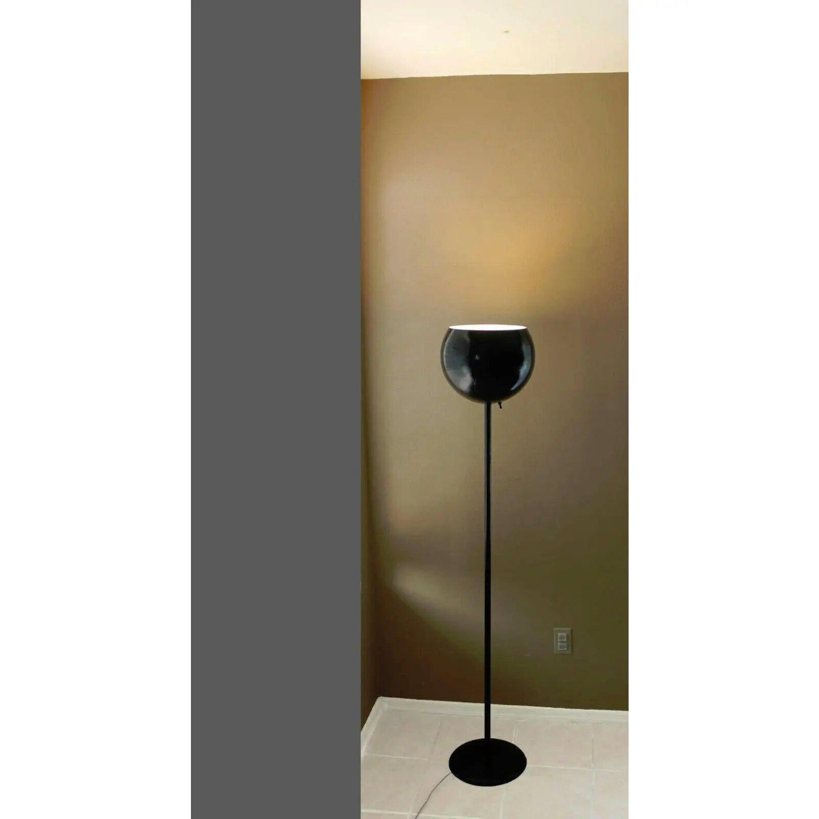 American Mid Century Modern Minimalist Floor Lamp Torchiere by Laurel Lamp.    For Sale