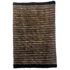 Copriletto in lana di capra intrecciata a mano, coperta, rivestimento per pavimenti, appendiabiti da parete, lancio per il divano
