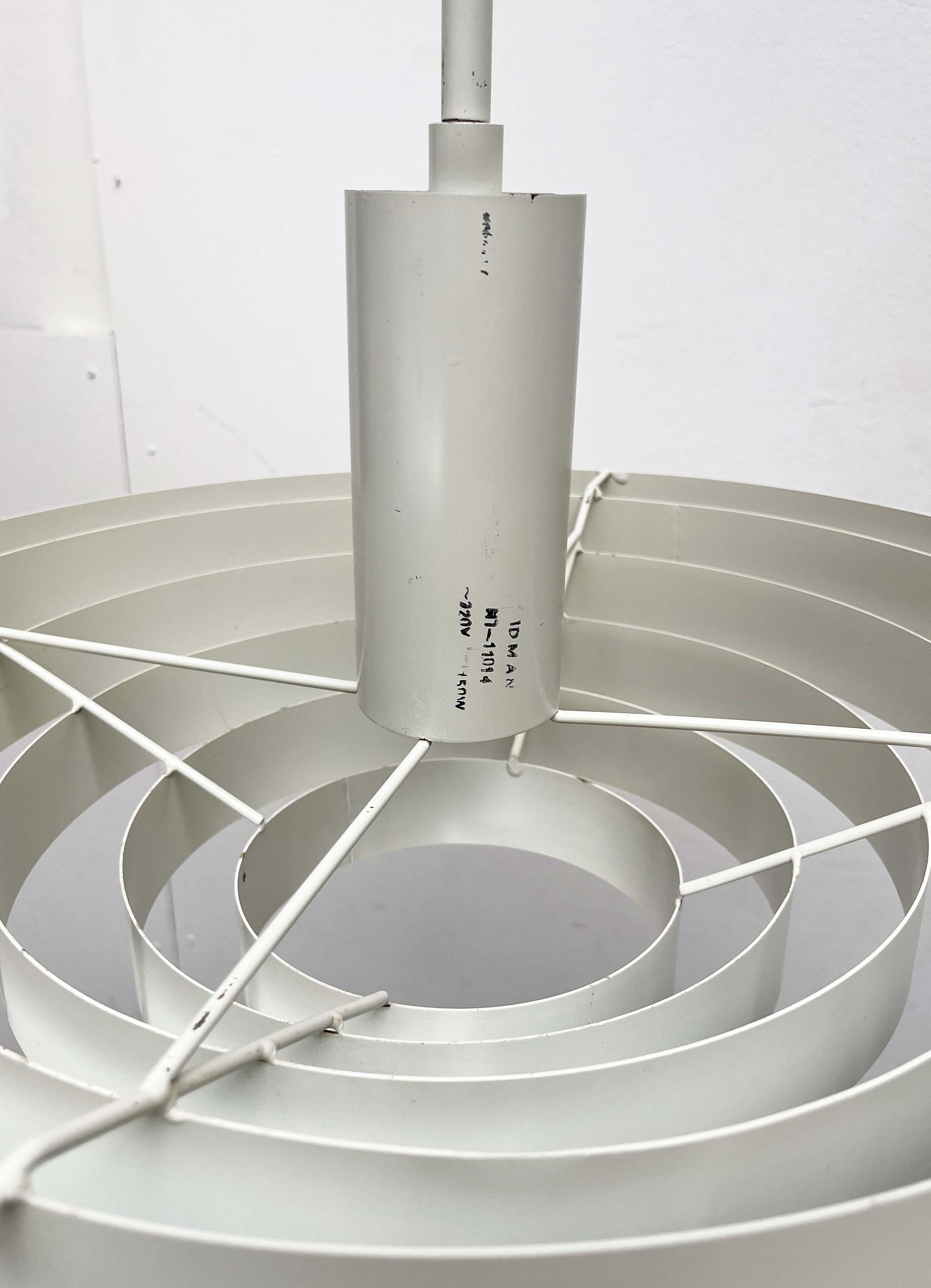Lampada a sospensione minimalista di metà secolo Paavo Tynell, Idman, anni '60 in vendita 9