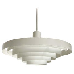 Lampada a sospensione minimalista di metà secolo Paavo Tynell, Idman, anni '60