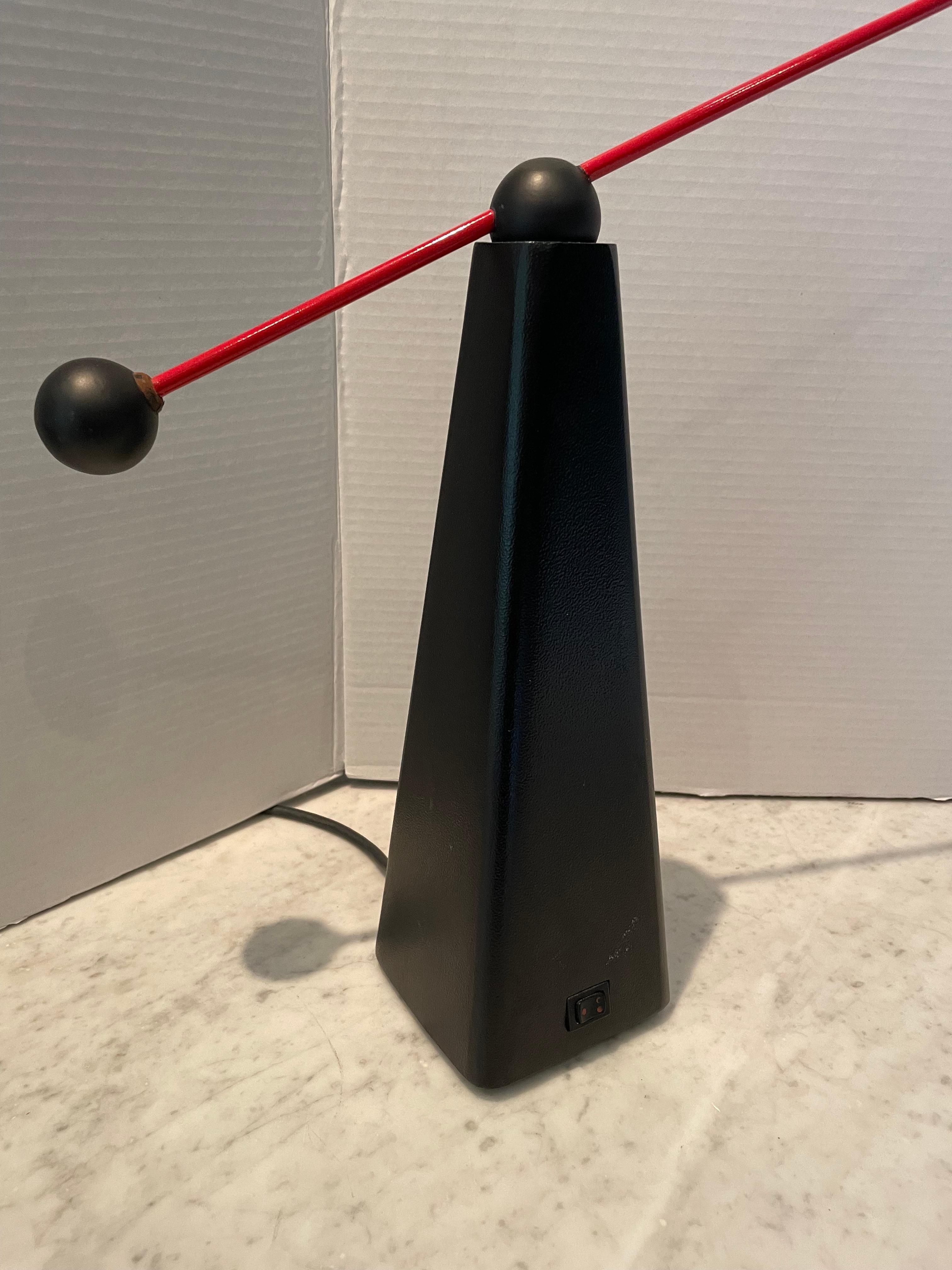Late 20th Century Mid-Century Modern Minimalist Ron Rezek Orbit Table Lamp for Bieffeplast For Sale