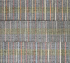 Mid-Century Modern Minimalist Santiago Stripe Flatweave Rug in Multicolors