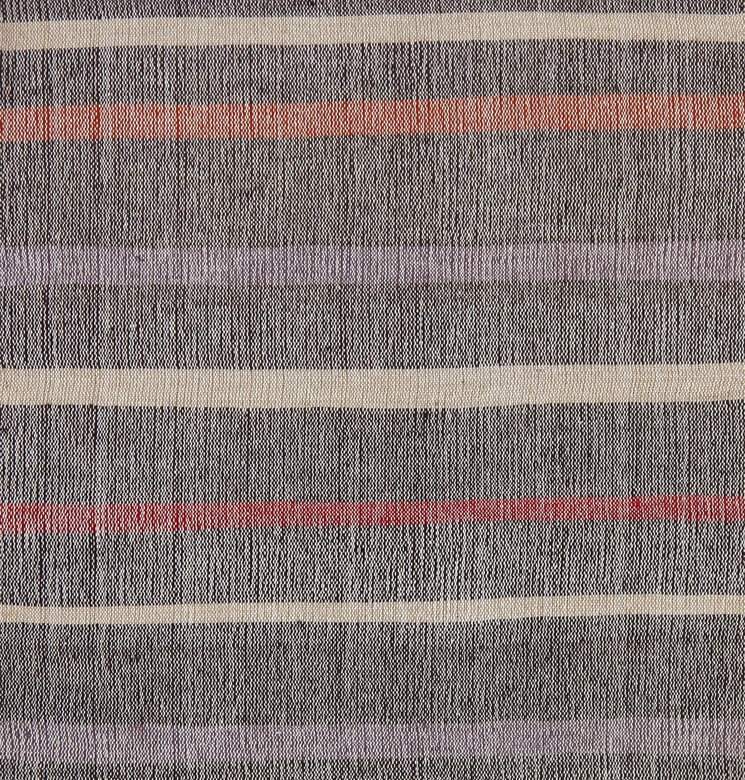 Mid-Century Modern Minimalist Santiago Stripe Flatweave Rug in Multicolors In New Condition For Sale In New York, NY