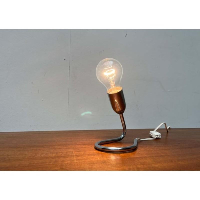Mid-Century Modern Minimalist Table Lamp Attributed to Kalmar, 1950s For Sale 9