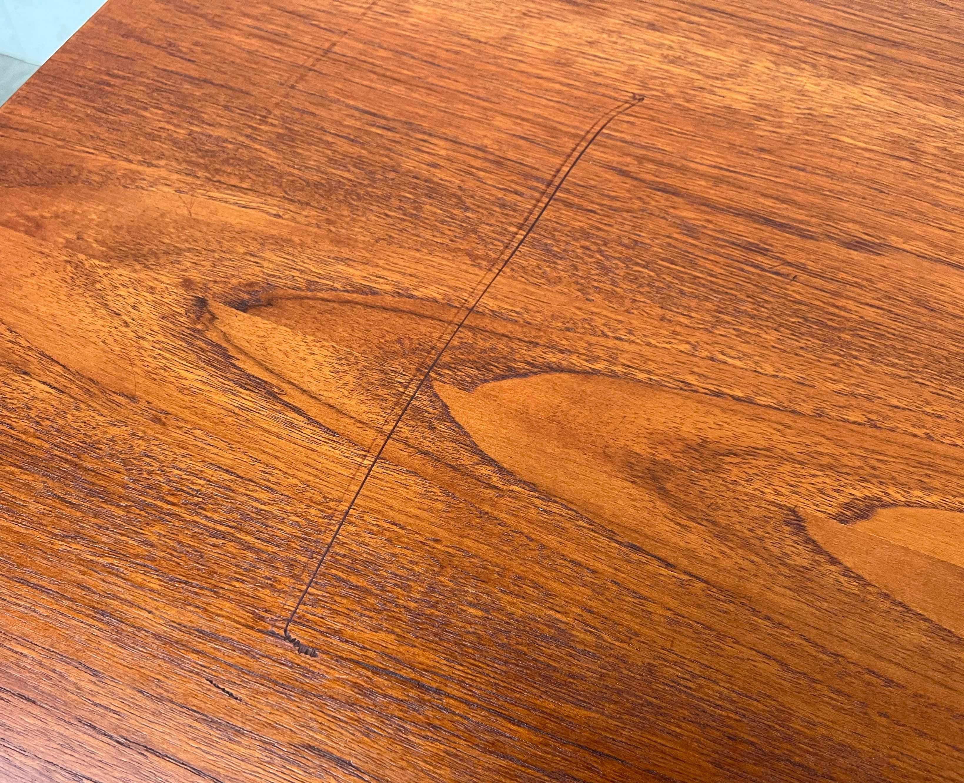 Mid-Century Modern Minimalist Teak Desk from Asko Finland, 1960s For Sale 11