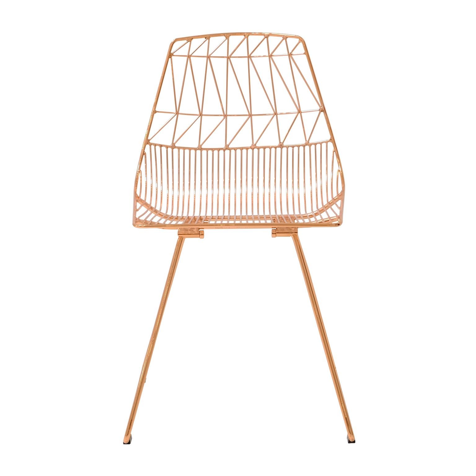 Bend Goods furniture
This new Classic chair, inspired by midcentury designs has revolutionized the wire furniture industry with its sleek, edgy, and fresh design. The Lucy side chair is durable for commercial and residential projects, and it is