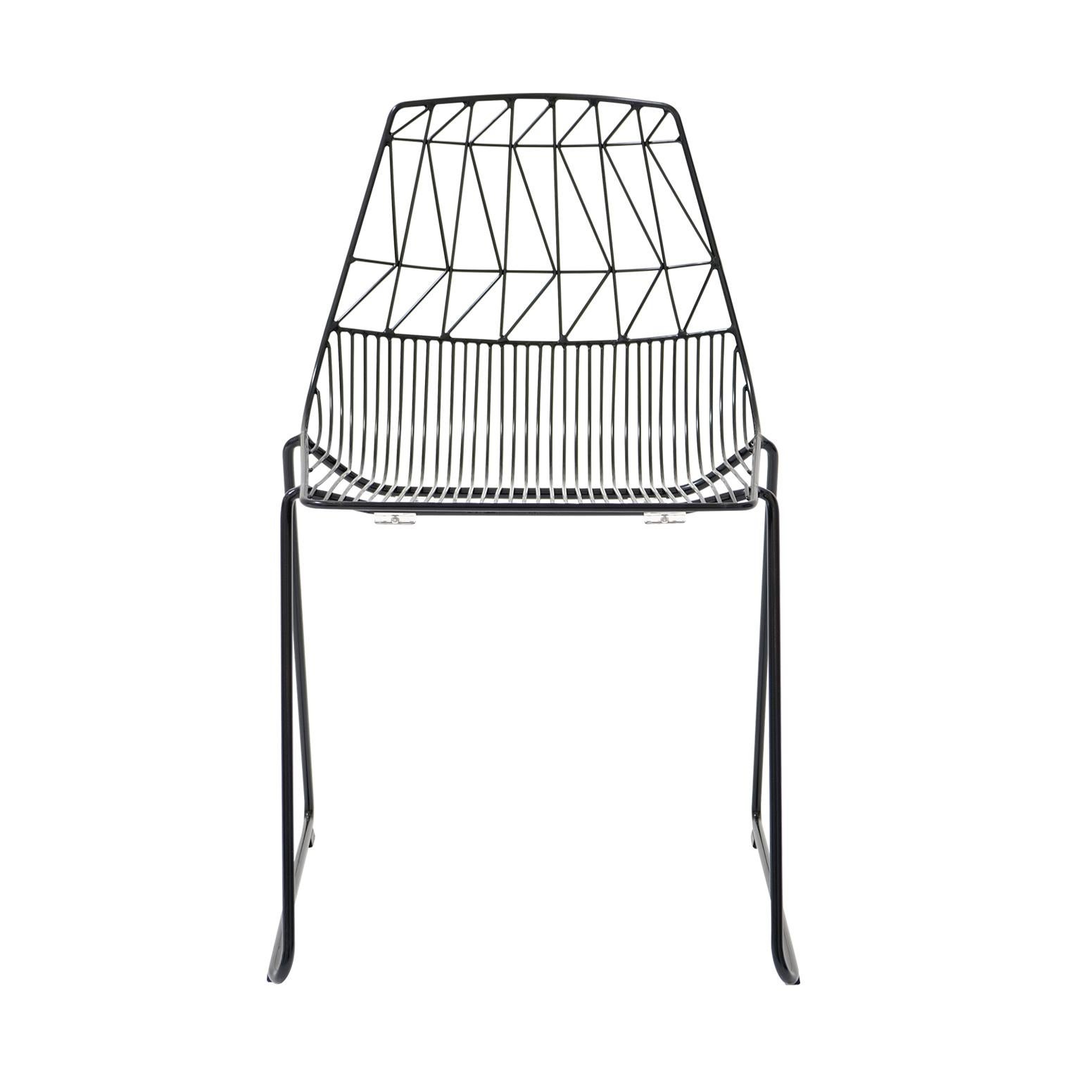 Bend Goods Wire Furniture
A classic wire dining chair, The Stacking Lucy chair combines versatility with Mid-Century Modern wire design. Great for outdoor commercial seating with the ability to stack up to 6 chairs for easy storage. UPS standard