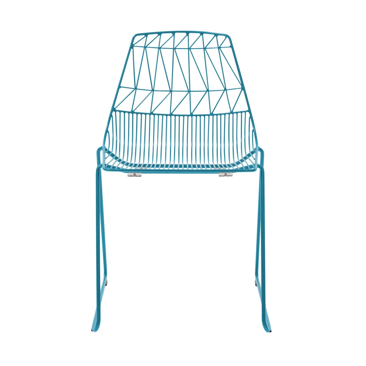Bend Goods wire furniture
A Classic wire dining chair, the stacking Lucy chair combines versatility with Mid-Century Modern wire design. Great for outdoor commercial seating with the ability to stack up to 6 chairs for easy storage.