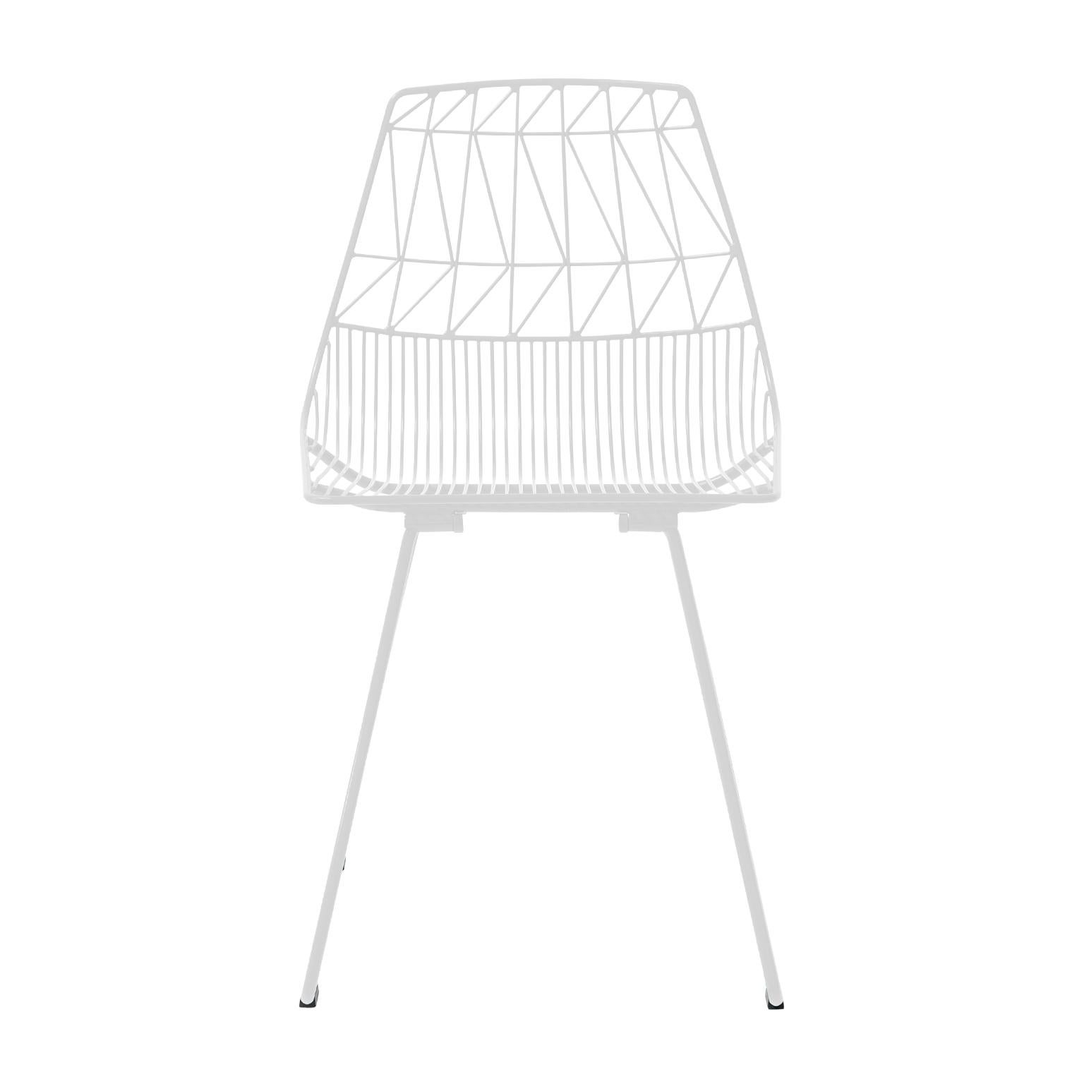 This new classic chair, inspired by midcentury designs has revolutionized the wire furniture industry with its sleek, edgy, and fresh design. The Lucy side chair is durable for commercial and residential projects, and it is designed for both indoors