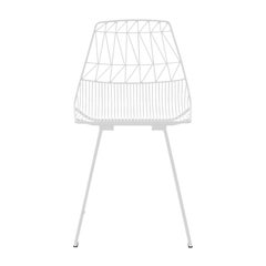 Mid-Century Modern, Minimalist Wire Chair, The Lucy Chair in White by Bend Goods